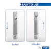 XFORT® 4 Inch Polished Chrome Surface Bolt, Heavy Duty Internal