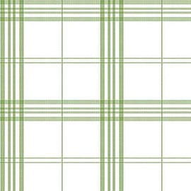 Manhattan comfort NWFK34401 Orlando Series Vinyl Plaid Design Large Wallpaper Roll, 20.5" W x 32.7'L, Green/Off White