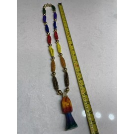 Santa Muerte Rosario 6 Hilos Preparado 7 colores-Holy Death Rosary 6 strand 22”