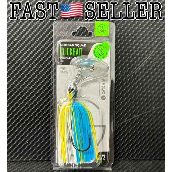 Googan Squad CLICKBAIT Vibrating Bladed Jig 1/2oz Fishing Lure, Sexy