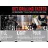 Weber Kit Iniciador Carbón Grande Color Acero Más 24 Cubitos