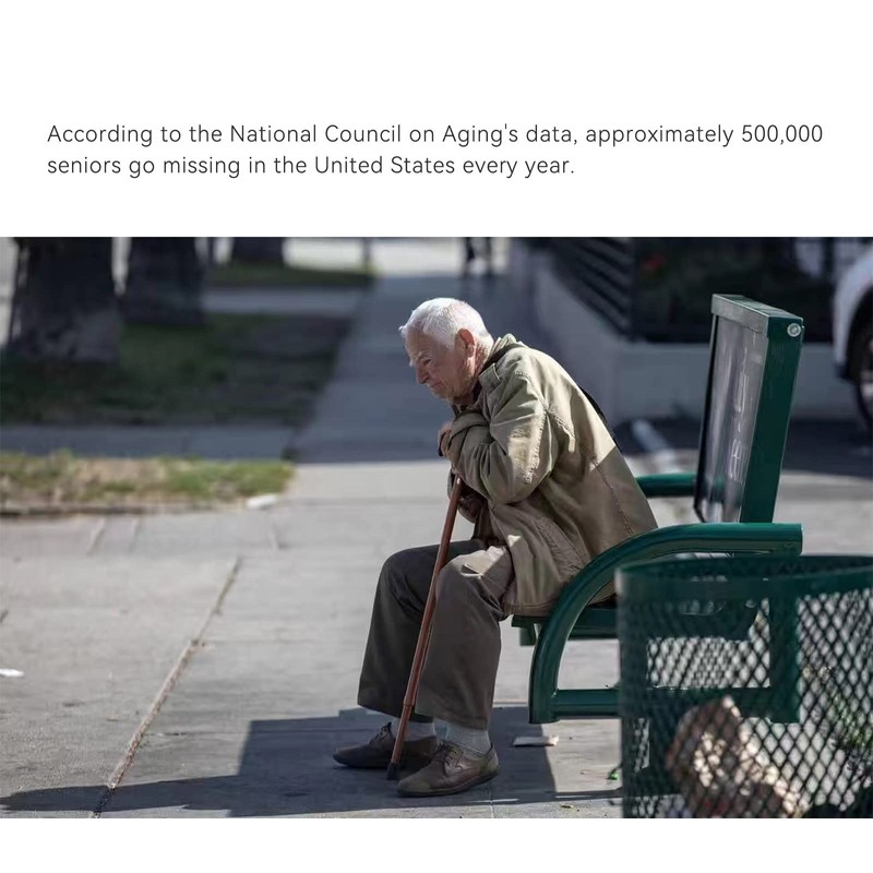 wakafit Airtag ホルダー インソール 子供 高齢者 エアタグケース 歩数と靴を追跡, グレー, 230mm