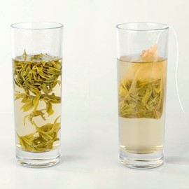 100PCS Disposable Tea Filter Bags, Carehabi Empty with Drawstring for Loose, Muslin Bag (6 x 8 cm)