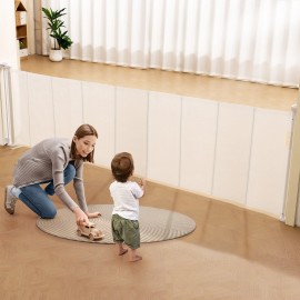 R&D Hardware Retractable Baby Gate | 34.2" Tall Mesh Baby Gate | Extends up to 116.1" Wide | - 116.1 inches