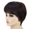 SYXLCYGG Chestnut Brown Wig Old Lady Wigs Synthetic Older White