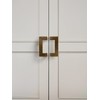 JIASENBAO 5 Pack Gold Cabinet Pulls 3" Hole Center Brushed