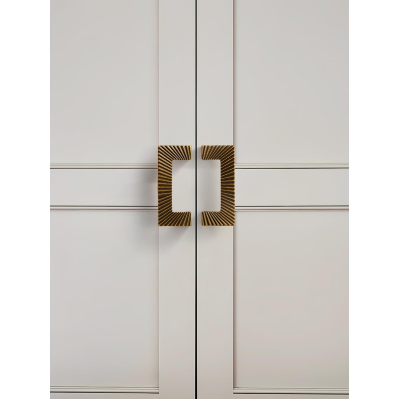 JIASENBAO 5 Pack Gold Cabinet Pulls 3" Hole Center Brushed
