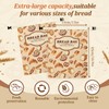 zxevg Beeswax Bread Bags 2 Pack 17x13 Inch Reusable