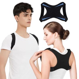 Rücken Geradehalter, Verstellbare Haltungskorrektur Rücken Herren Damen, Atmungsaktive Rückenstützgürtel, Haltungstrainer für Vorbeugung von Schulter- und Rückenschmerzen