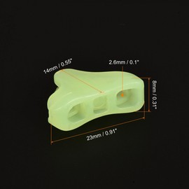 sourcing map Tent Rope Buckle Tensioner, Triangle Cord Adjuster for Camping Hiking Backpacking Picnic Travel, Fluorescent Green Pack of 10