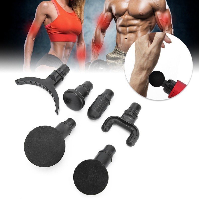 6pcs 19mm Fascia Massage Gun Body Massager Accessory Replacement Massage