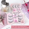 Dorisue Fluttery natural eyelashes Round shape medium volume 3 pairs