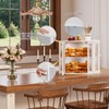 Furshus Corner Bread Box for Kitchen Countertop,Bread Storage for Homemade