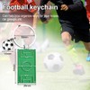 KOQAIIZ Pack of 2 football keyrings, multicoloured