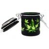 Airtight Glass Herb Mini Stash Jar with Clamping Lid in
