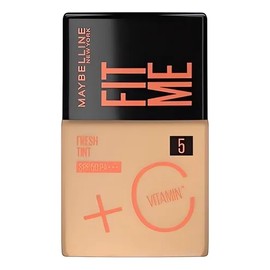 Maybelline Fit Me Fresh Tint Base de Maquillaje Líquida Tono 5 Beige (30ml) - Alta Cobertura, Acabado Natural, FPS 50, con Vitamina C y Cruelty-Free
