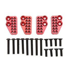 4pcs Metal Porous Front Rear Shock Absorber Fixed Codes for Axial Capra 1.9 UTB AXI03004 RC CarRed