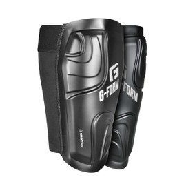G-Form Volt Soccer Shin Guards, Black, Youth L/XL