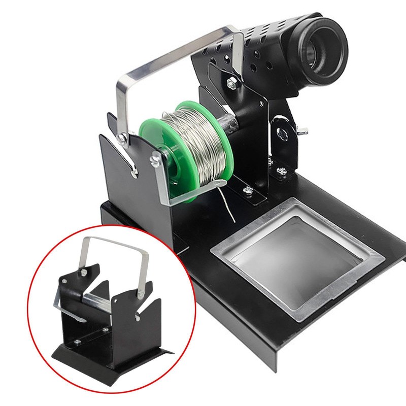 perfeclan Solder Dispenser Reel Solder Reel Stand Metal Portable Compact