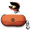 BLUPOND Sunglasses Case Semi Hard EVA Shell with Metal Hanging