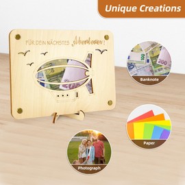 TAKULA Travel Fund Gift - Holiday Fund Money Box, Money Gift, Travel Voucher, Gift Packaging, Gifts for Travel Lovers