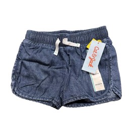 Cat & Jack Toddler Girls' Woven Pull-On Shorts- Dark Blue 4T