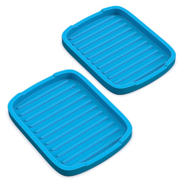 ZAPPOWARE Silicone Sponge Holder -soap Tray - 5.9" X 4.33"