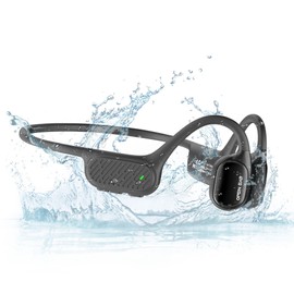 Hiteblaz Bone Conduction Headphones Bluetooth5.3, Open Ear Wrieless Swimming Earphones IP68 Waterproof, Underwater Headsets with Built-in 32G Memory MP3, Suitable for Running, Cycling, Hiking