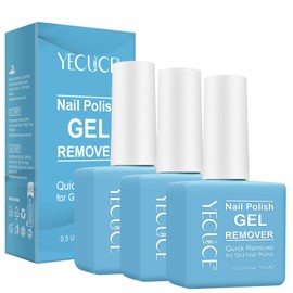 Gel Nail Polish Remover 3 Pack - Gel Polish Remover for Nail, Easily Remover Gel Nail Polish in 3-5 Mins, No Need to Soak or Wrap, Don't Hurt Your Nails(15ml)