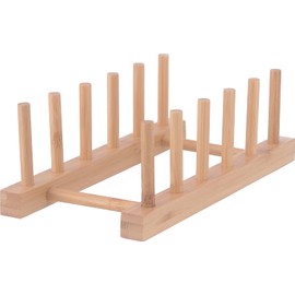 Fuji Boeki 32909 Non-bulky Dish Stand, Assembly Type, Width 4.5 x Depth 8.7 x Height 3.0 inches (11.5 x 22 x 7.5 cm), Natural