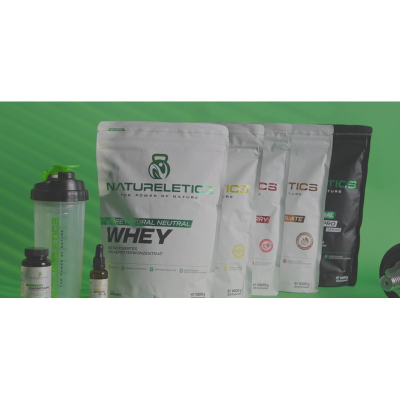 Natureletics Premium Whey Isolate Vanilla Unsweetened, Lactose Free, Low Fat