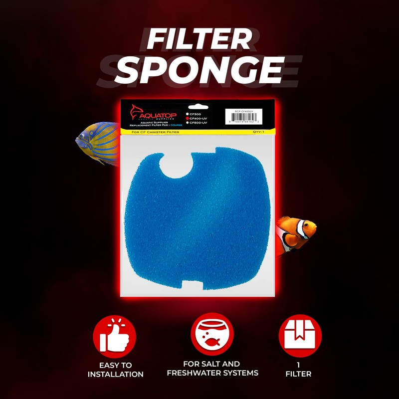 Aquatop Replacement Coarse Filter Sponge for CF-400 Series – Sponge