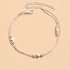 Fesciory Women Heart Anklet Adjustable Beach Layered Ankle Bracelets for