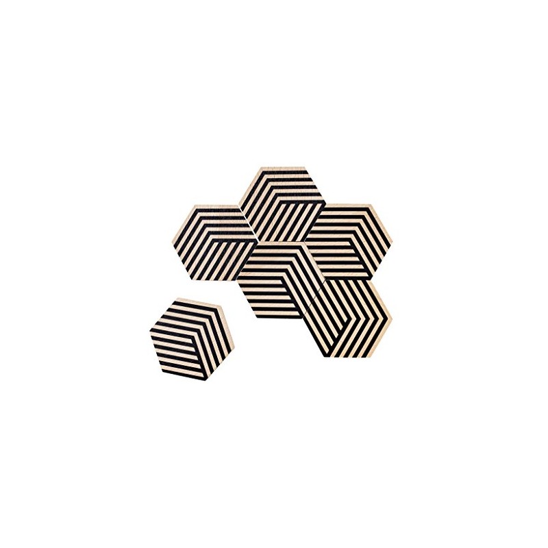 Areaware Optic Table Tile - Black