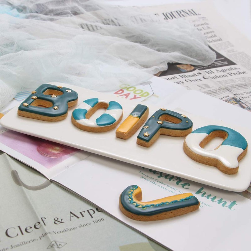 SurgeHai 26-Piece Large Alphabet Cookie Cutter Set (A - Z),