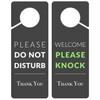 Do Not Disturb Door Hanger Sign, 2 Pack (Printed on
