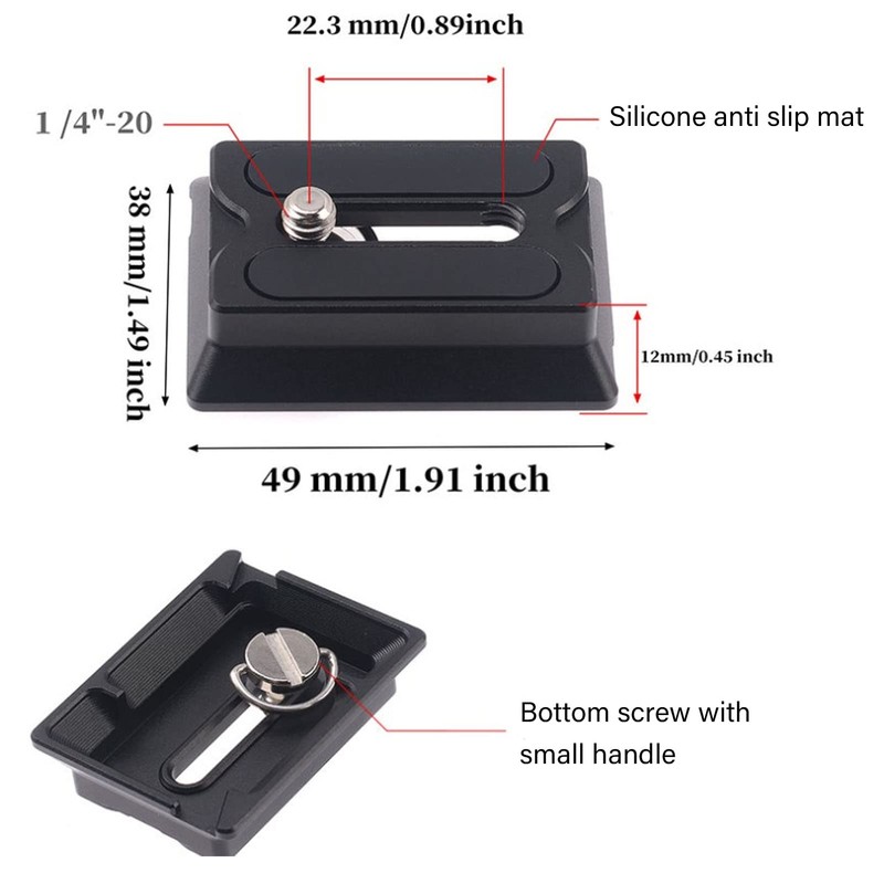 Camera Quick Release Plate for Dji Ronin Rsc2 Rs2 Rs3