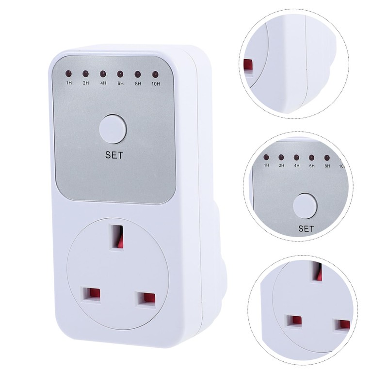 Operitacx Countdown Socket Plug-in Timer Switch Timer Socket Uk for
