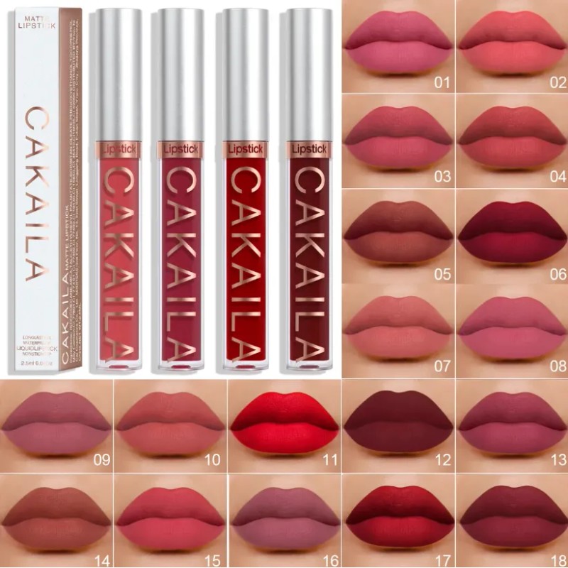 Brillos Labiales Cakaila Mixed Color 10 Pzs Impermeables