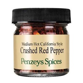 Crushed Red Peppers California By Penzeys Spices 1.3 oz 1/2 cup jar