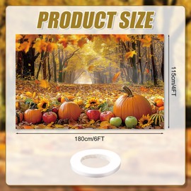 Fall Tapestry, Backdrop Photo Props Autumn Photography Backdrop Thanksgiving Scarecrow Party Decorations for Thanksgiving Party Birthday (A)
