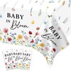 3 Pack Wildflower Baby in Bloom Baby Shower Tablecloth Decorations,Spring