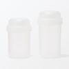 MUJI 84683848 Lunch Capsule with Topping Cup, Clear, 11.8 fl