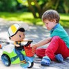 Random Color Kids Simulation Tricycle Toy Music Light Electric Cartoon
