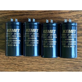 4 New 15000 uf 63v Kemet Main Filter Capacitors Pioneer SA-8500II EXACT FIT 40mm