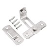 sourcing map Hinged Door Bolt 201 Stainless Steel 70 x