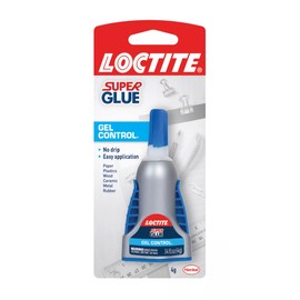 Loctite Super Glue Gel Control, Clear Superglue, Cyanoacrylate Adhesive Instant Glue, Quick Dry - 0.14 fl oz Bottle, Pack of 6