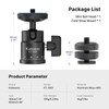 Kaitezenz Mini Ball Head, Panoramic Camera Tripod Head with 1/4"