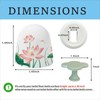 Beaspecal 2Pcs Toilet Bolt Caps with Elegant Pattern,Lotus Flower Pattern