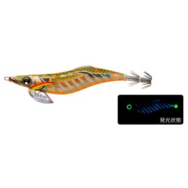 Yo-Zuri A1753-BLGM Aurie-Q Finace Squid Jig, Egi Lure, No. 2.5, 0.4 oz (10 g), Luminous Blue Gold Green